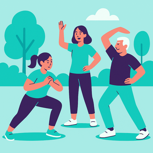 Séance de fitness en plein air